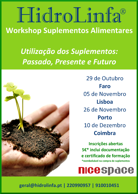 Suplementos Alimentares HidroLinfa® - Workshop